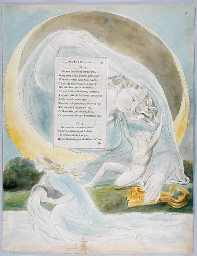 The Progress of Poesy, Design 49 from The Poems of Thomas Gray by William Blake